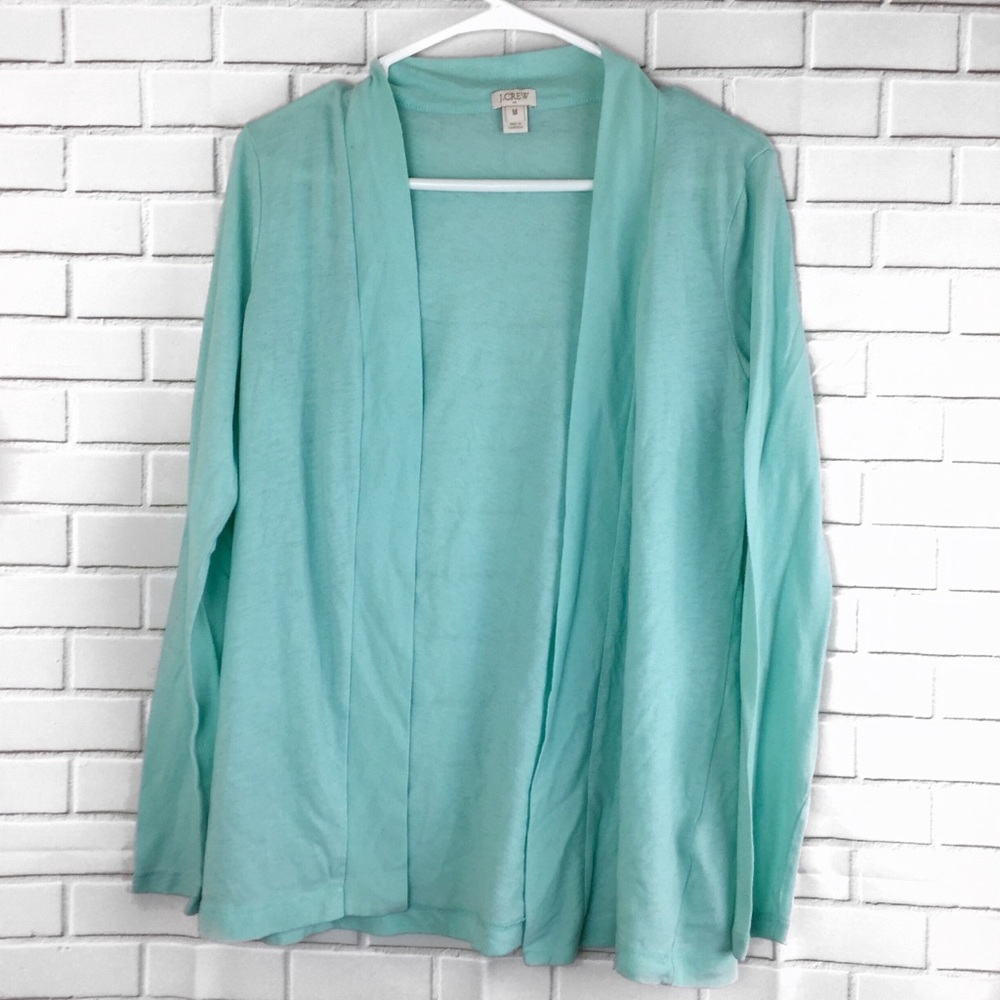 J. Crew turquoise cardigan✨